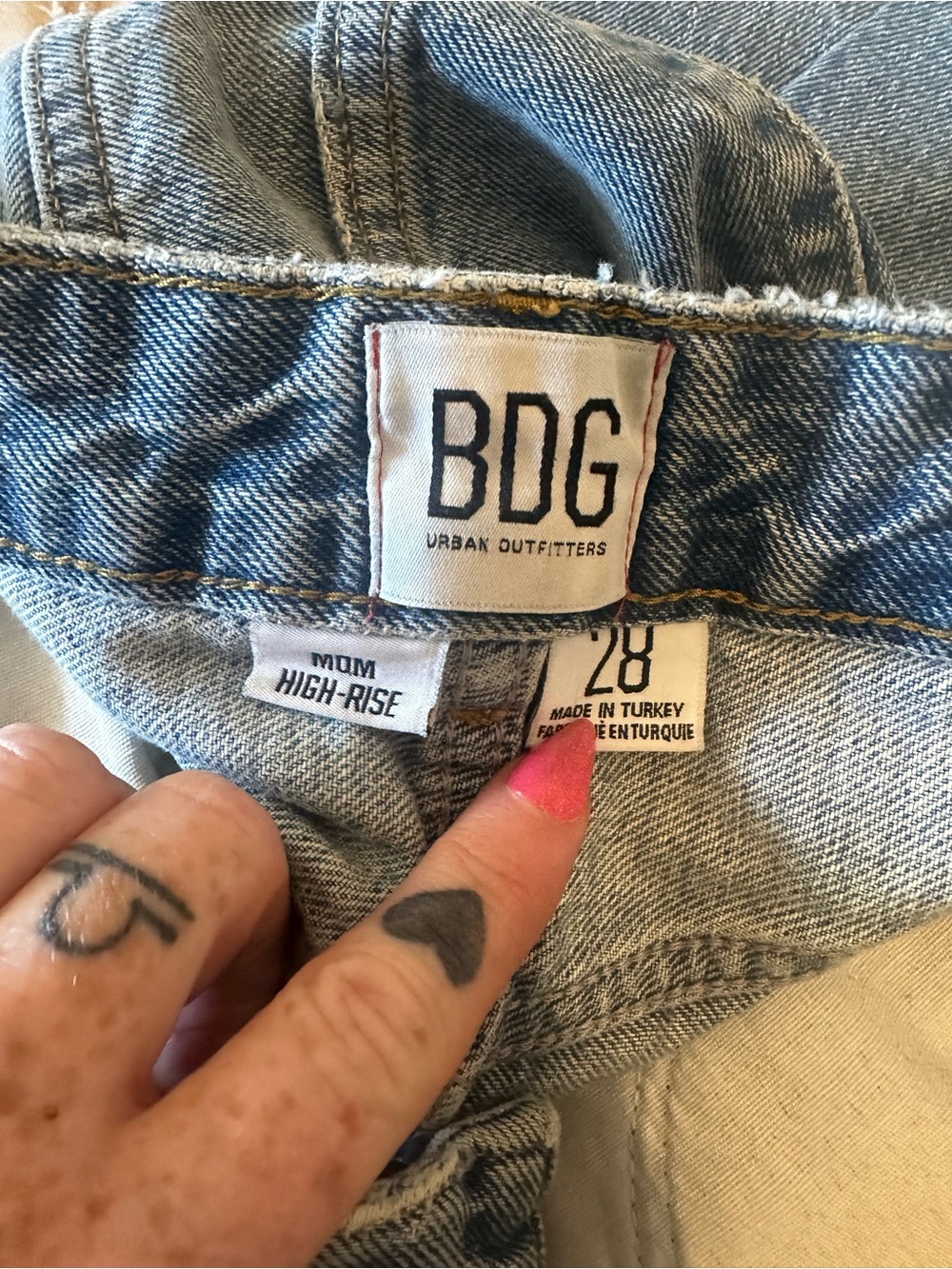 BDG Light Blue High-Rise Mom Jeans